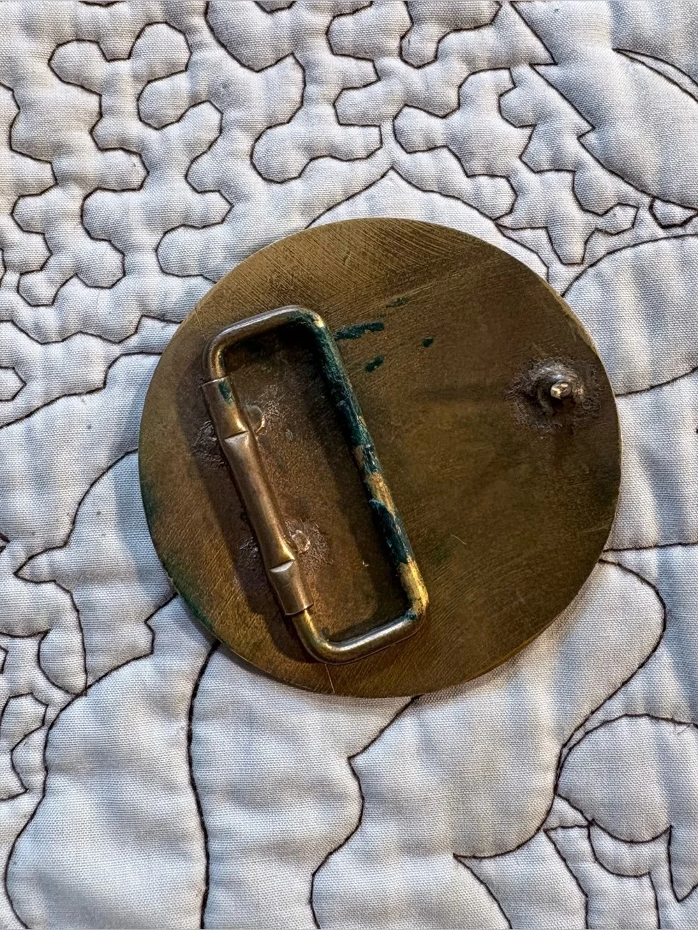 💥Vintage Neptune Meter Co Trident Brass Water Meter Belt Buckle Steampunk💛